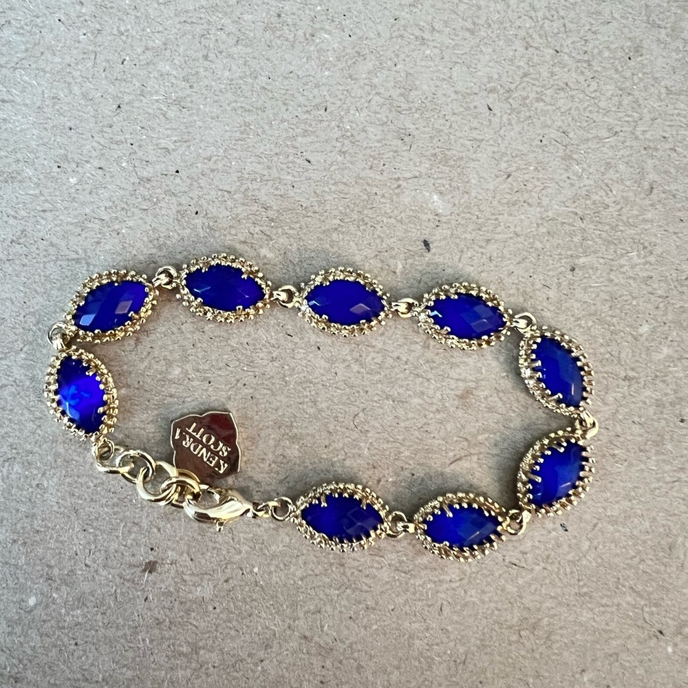 Kendra Scott blue and gold bracelet